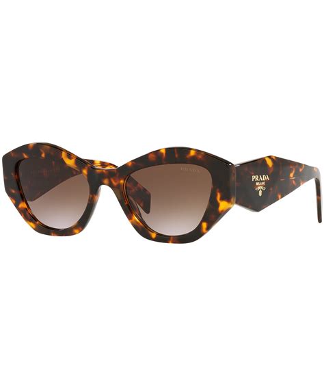 prada pr07ys|Prada Women's PR07YS 53mm Havana Geometric Sunglasses.